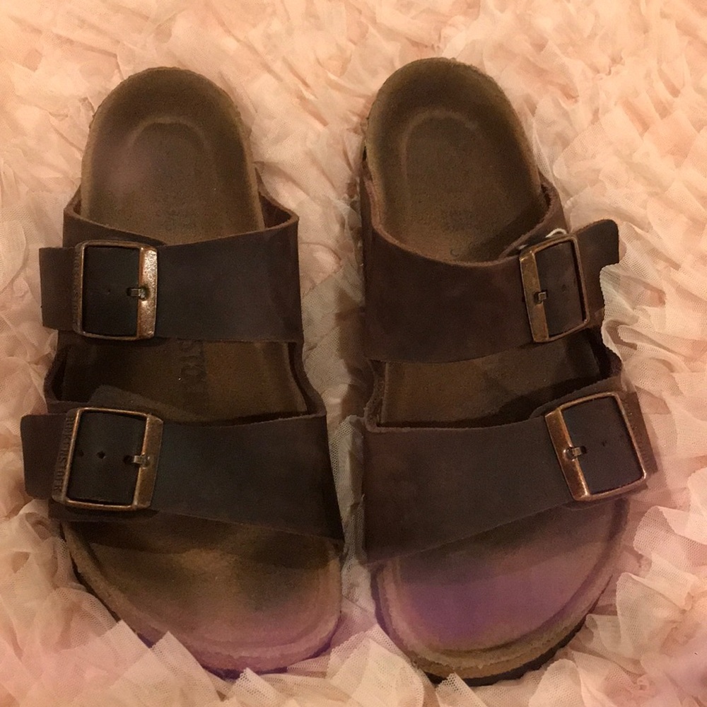 Barley worn Birkenstocks